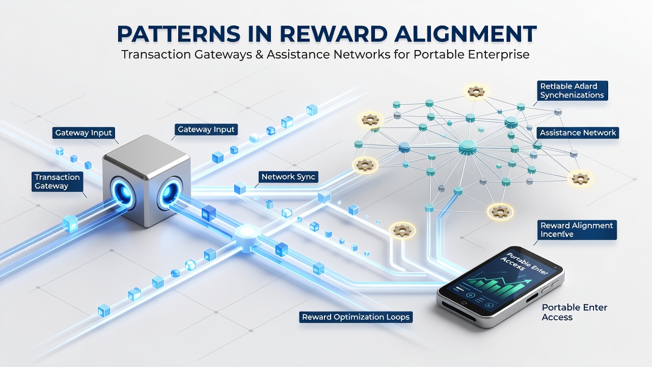 Flowchart illustrating reward alignment workflows across mobile transaction and support systems
